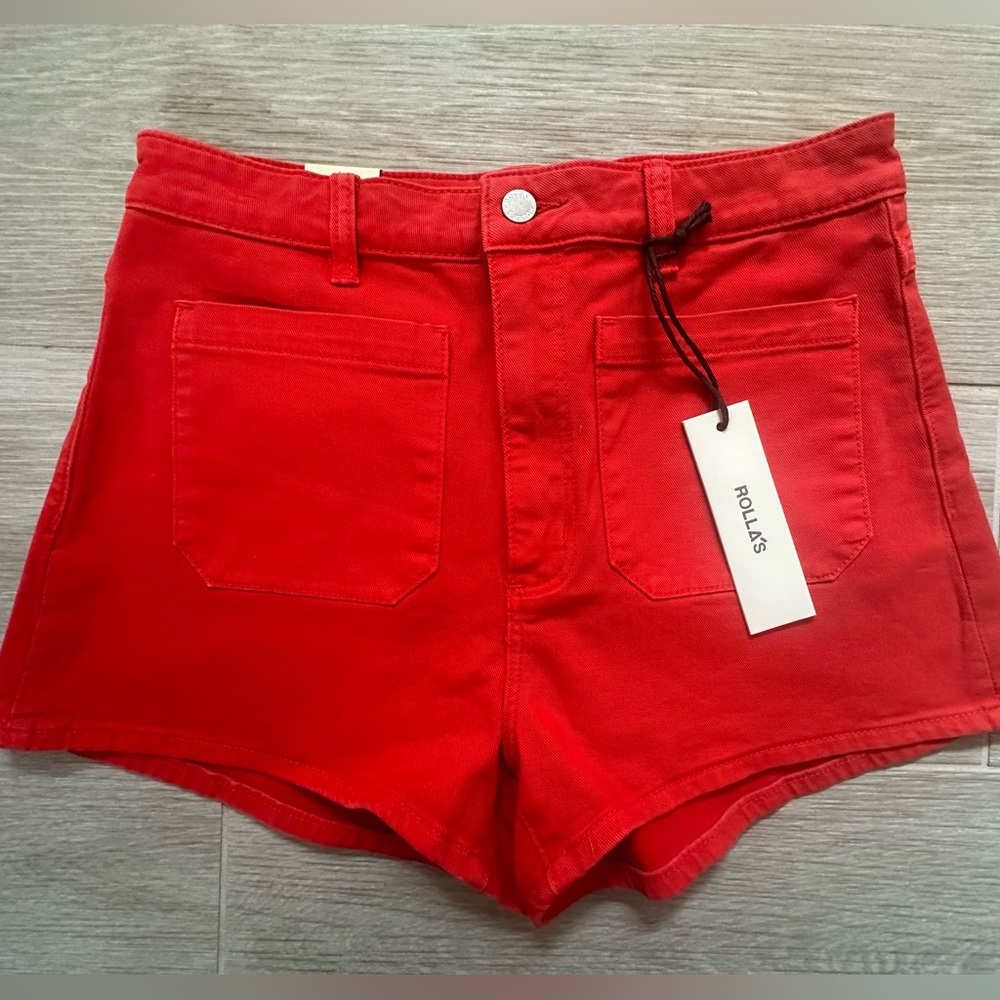 NWT Rollas high rise duster shorts